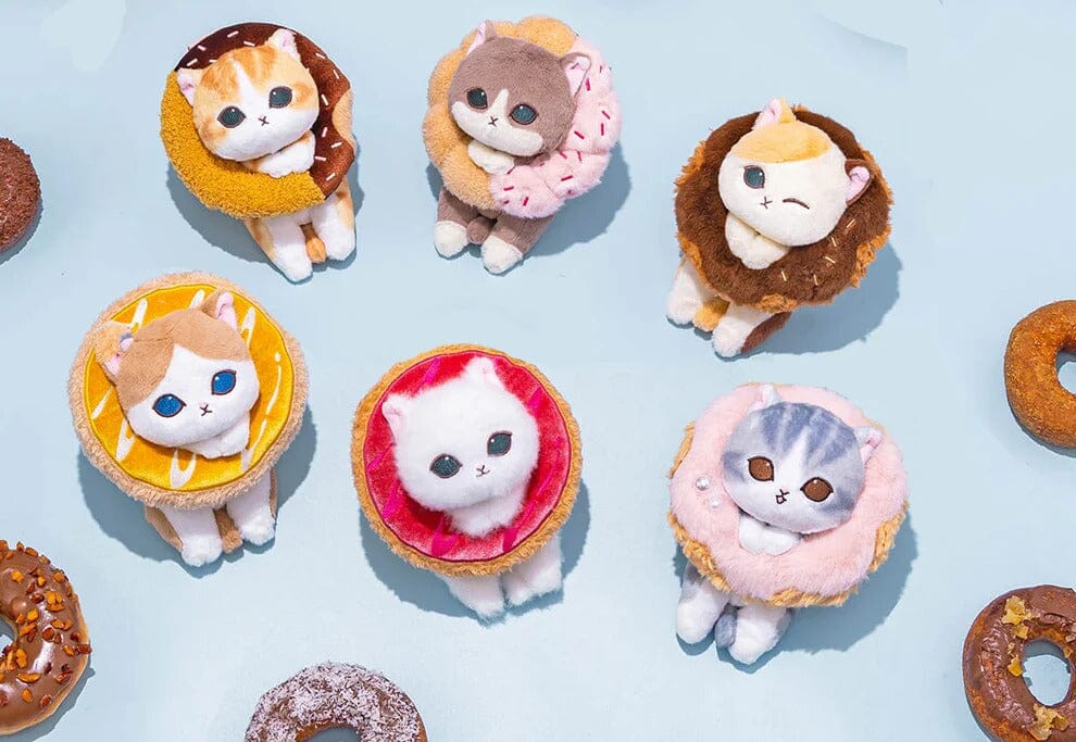 Mofusand Cat in Sweet Doughnut Series 4" Cute Plush Doll (1pc) Ships Assorted Simple Mofusand 