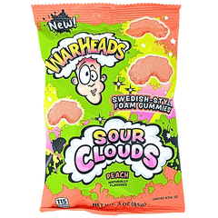 Warheads Sour Clouds Peach – Soft & Chewy Sour Candy (3oz) Simple Warheads 