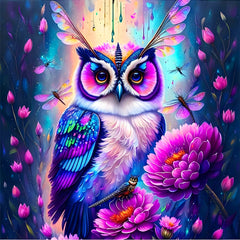 Studio Art Diamond Painting Full Coverage "Aurora Owl" (40cm x 40cm) Simple Studio Art 