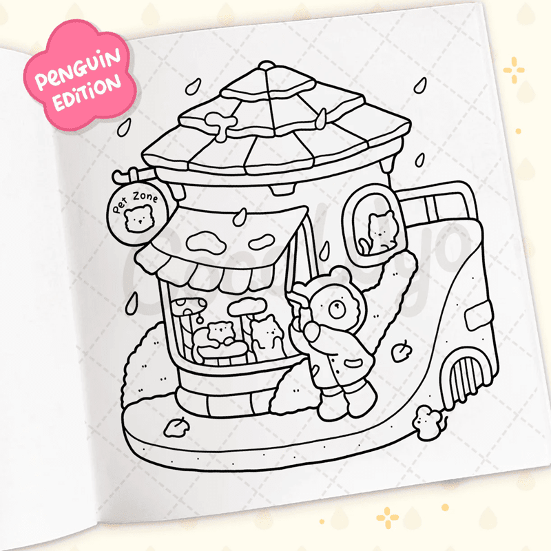 "Comfy Corner" Coloring Book: Comfy Corner Coloring by Coco Wyo (45 Pages) Simple Coco Wyo 