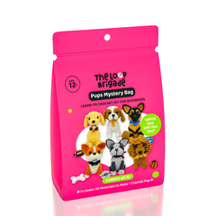 The LOOP Brigade: Mystery Pups DIY Crochet Plush Toy Complete Kit For Beginners Blind Bag Simple The LOOP Brigade 