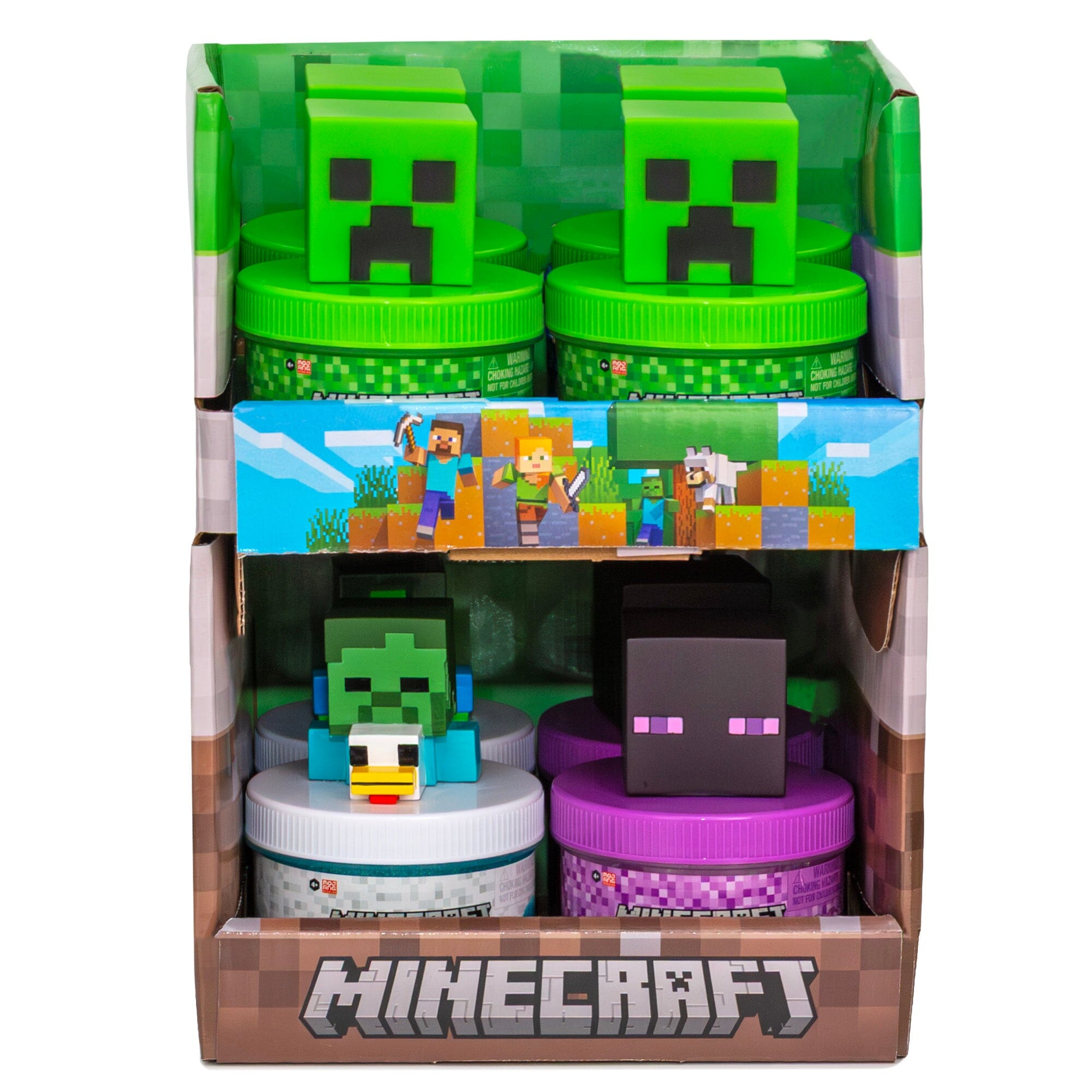 Minecraft Glossy Character Topper Slime Jar (1pc) Ships Assorted Simple Minecraft 