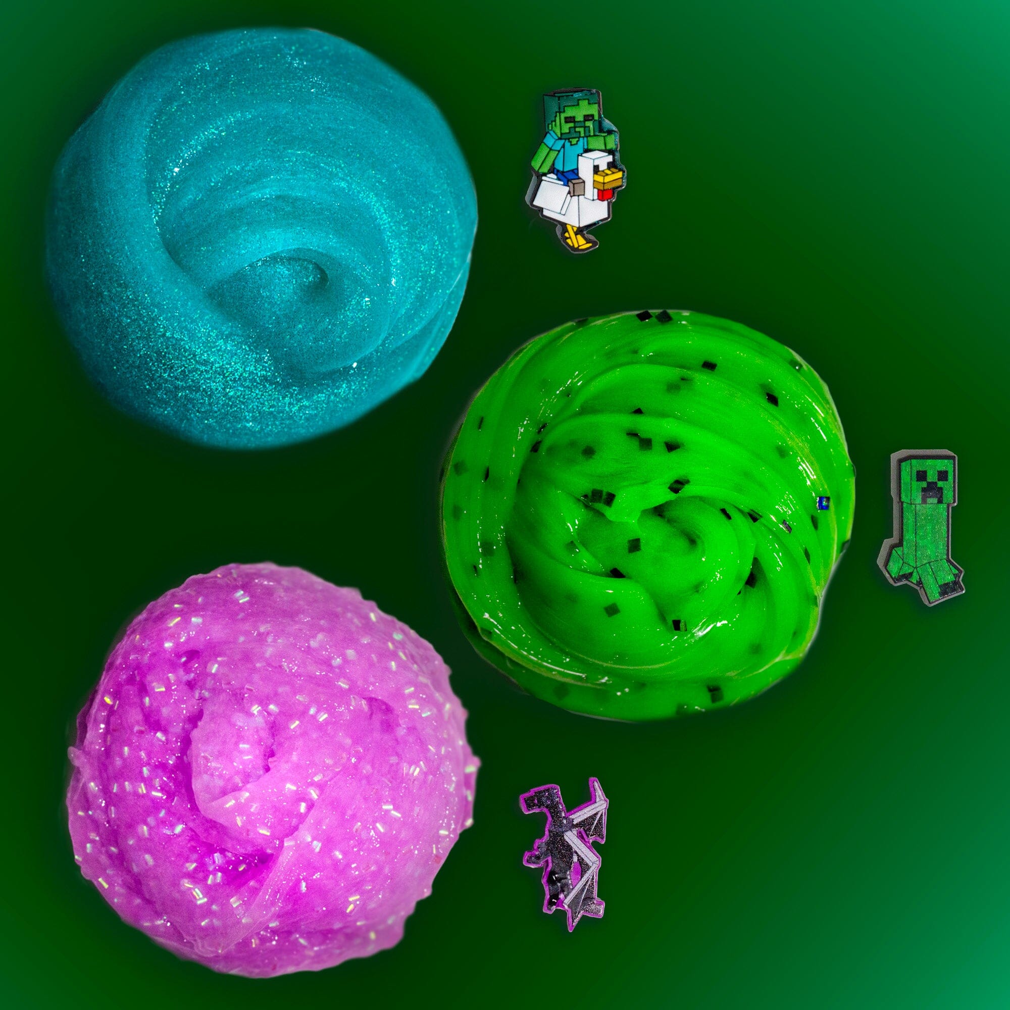 Minecraft Glossy Character Topper Slime Jar (1pc) Ships Assorted Simple Minecraft 