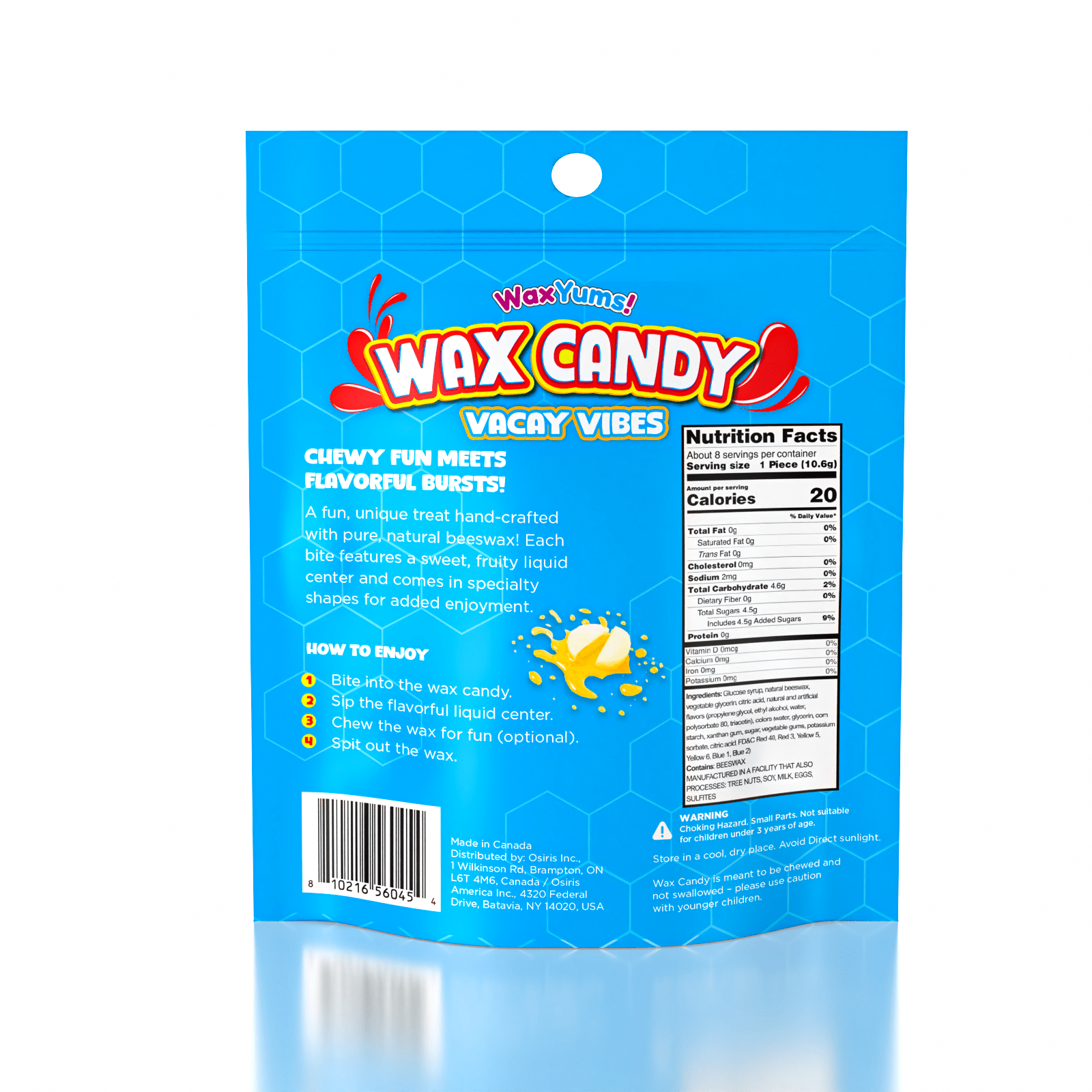 WaxYums! Vacay Vibes Chewy Gushing Wax Candy Bag (85g) Simple WaxYums! 