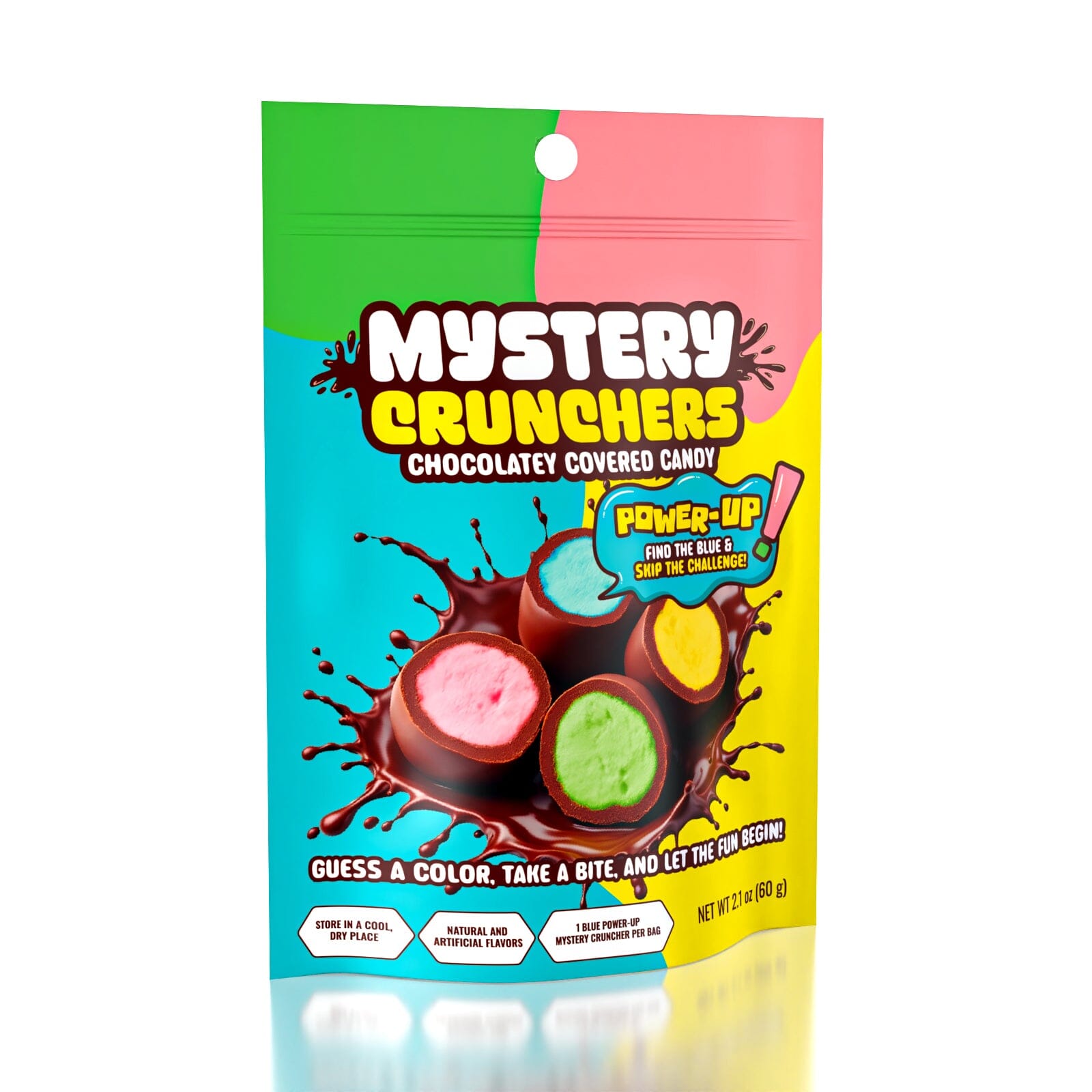 Mystery Crunchers Power-Up! Candy Color Reveal Chocolate Bites (60g) Simple Exclusive 