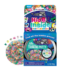 Crazy Aaron’s Hide Inside! Party Animals Thinking Putty® – Find-It Fidget Sensory Putty Simple Crazy Aarons 