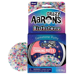 Crazy Aaron’s Birthstone Thinking Putty® – Shimmering Sensory Fidget Putty Simple Crazy Aarons 