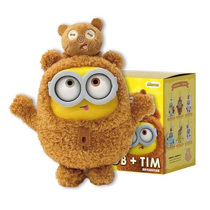 52TOYS x Minions: Bob & Tim Better Together Series Plush Keychain Blind Box (1pc) Simple 52TOYS 
