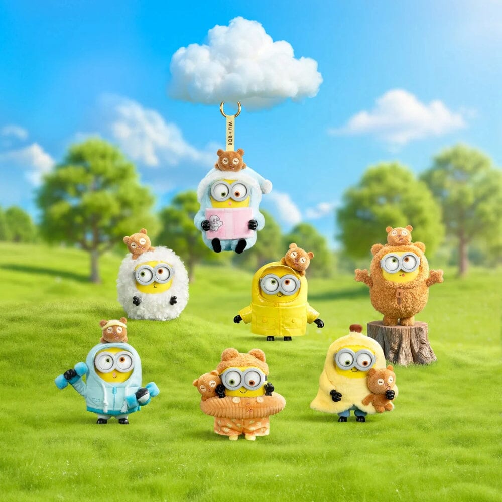 52TOYS x Minions: Bob & Tim Better Together Series Plush Keychain Blind Box (1pc) Simple 52TOYS 