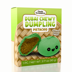 Dubai Dumpling Pistachio Flavor Korean Chewy Cookie by Oasis Treasures (90g) Simple Oasis Treasures 