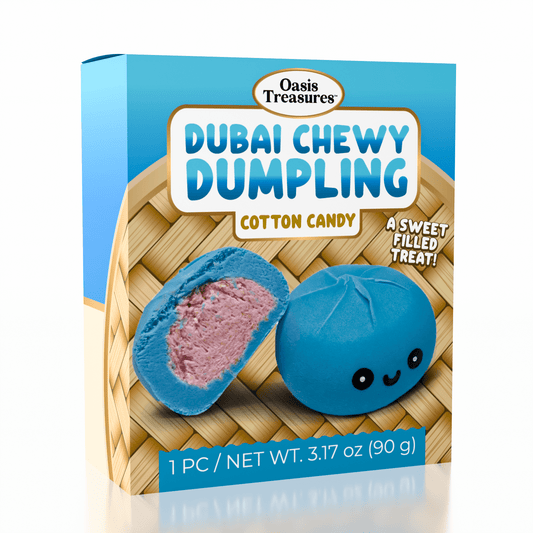 Dubai Dumpling Cotton Candy Flavor Korean Chewy Cookie by Oasis Treasures (90g) Simple Oasis Treasures 