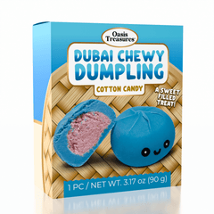 Dubai Dumpling Cotton Candy Flavor Korean Chewy Cookie by Oasis Treasures (90g) Simple Oasis Treasures 