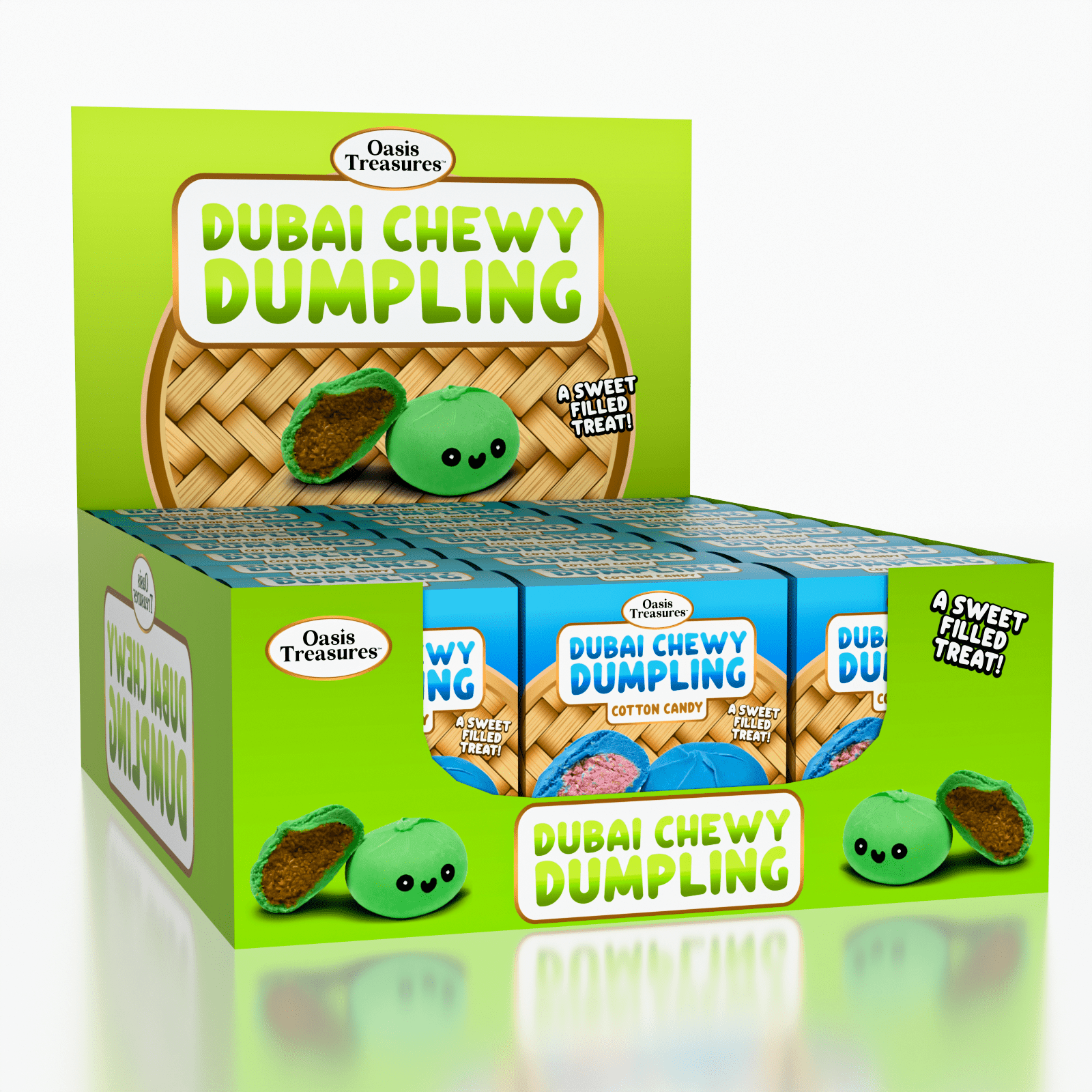 Dubai Dumpling Cotton Candy Flavor Korean Chewy Cookie by Oasis Treasures (90g) Simple Oasis Treasures 