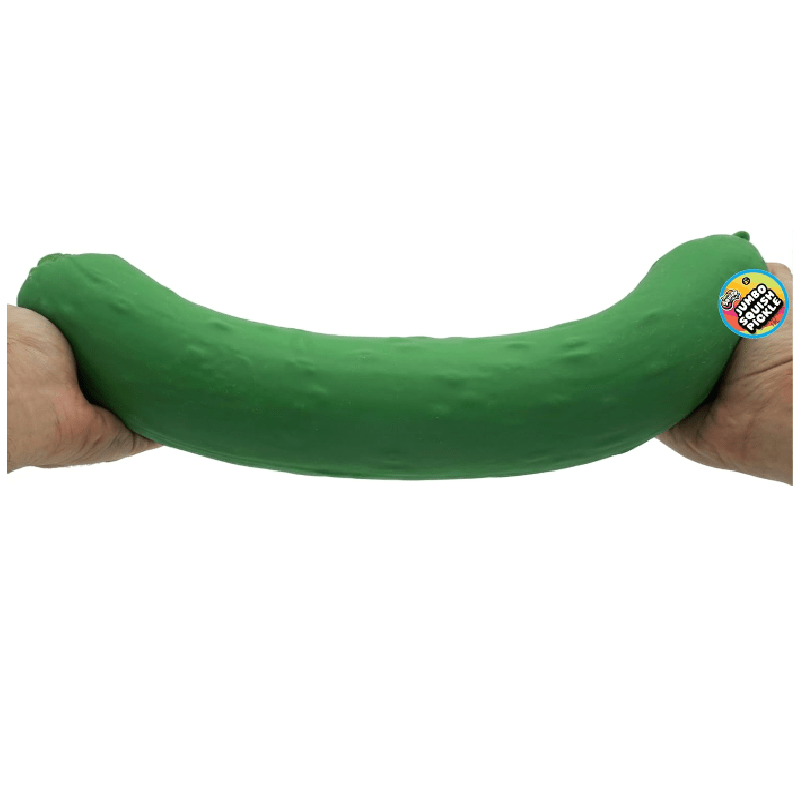 IRRE-SQUISHTIBLE 12” Jumbo Scented Squish Pickle – Giant Stress Relief Squishy Toy (1pc) Simple Exclusive 