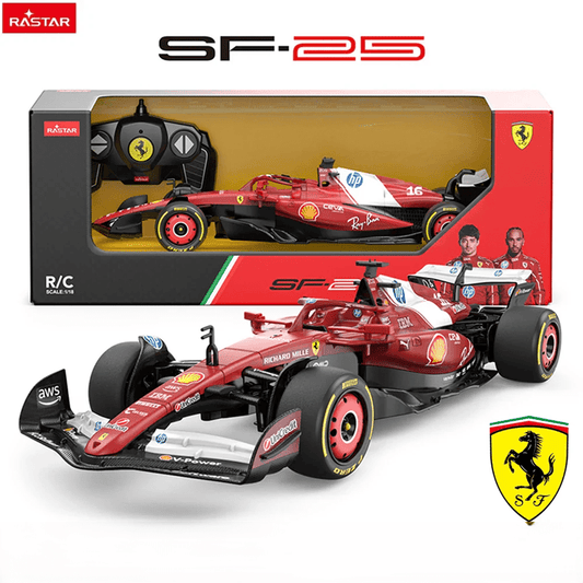Rastar RC 1:18 Ferrari SF-25 – Remote Control Formula 1 Race Car Simple Rastar 