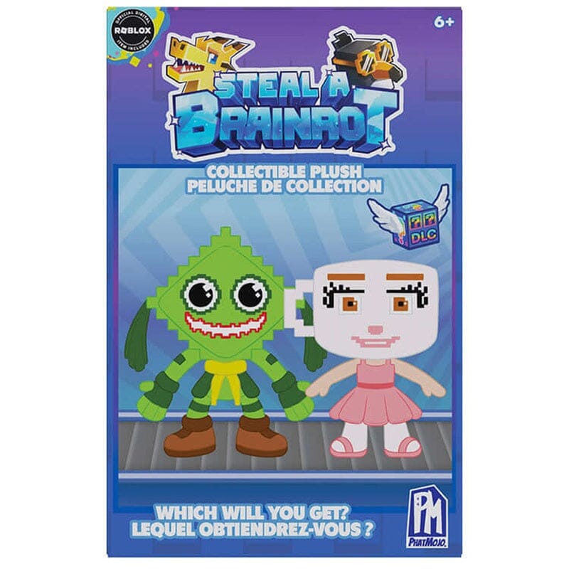 Roblox Steal a Brainrot Mystery Collectible Plush 6.5" Blind Box (1pc) Includes DLC Code Simple Roblox 