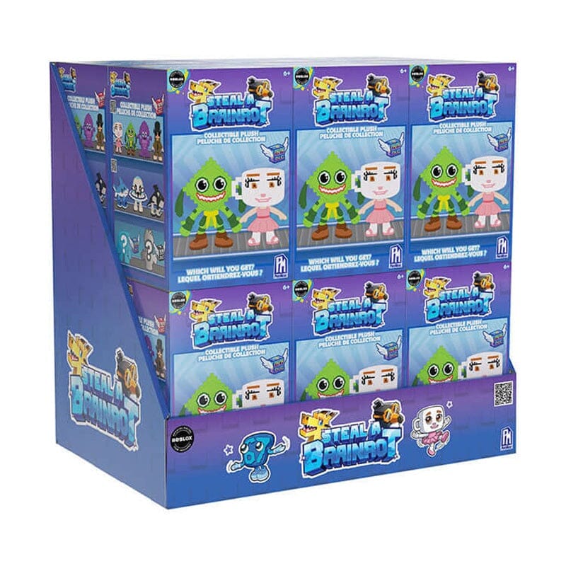 Roblox Steal a Brainrot Mystery Collectible Plush 6.5" Blind Box (1pc) Includes DLC Code Simple Roblox 