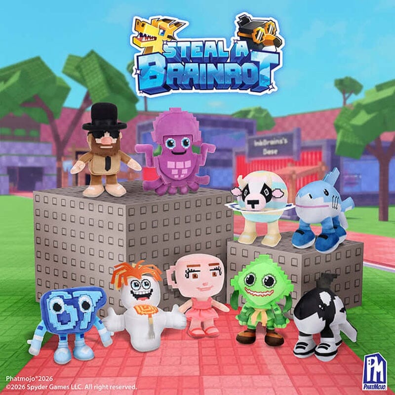 Roblox Steal a Brainrot Mystery Collectible Plush 6.5" Blind Box (1pc) Includes DLC Code Simple Roblox 