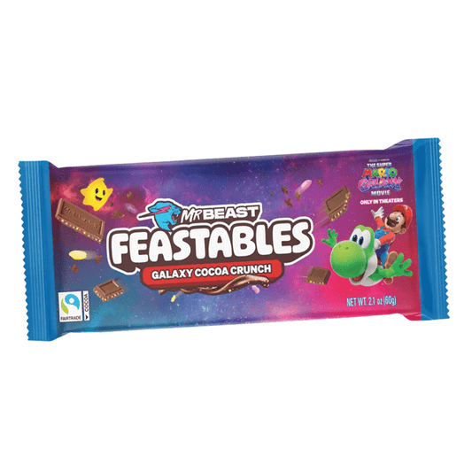 MrBeast Feastables Super Mario Galaxy Crunch Chocolate (60g) – Limited Edition Crispy Chocolate Bar Simple MrBeast 