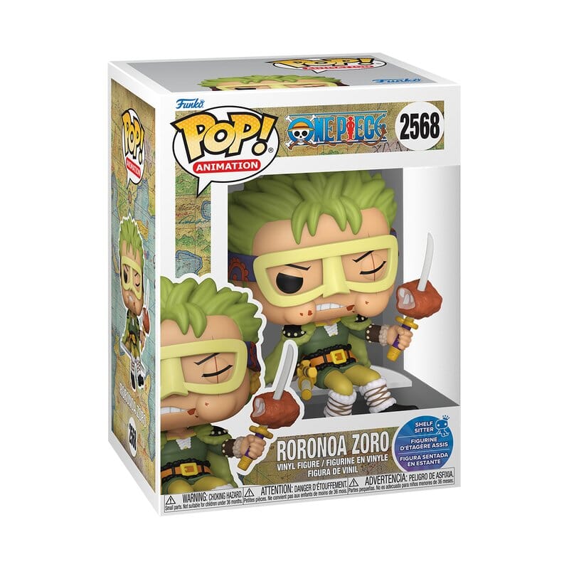 Funko Pop! Anime: One Piece - Roronoa Zoro (Shelf Sitter) Vinyl Figure Simple Funko 