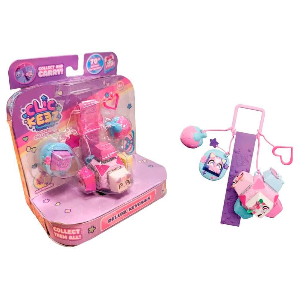 Clickeez: Keychain Cube Portable Click Fidget Toy Assorted – Showcase