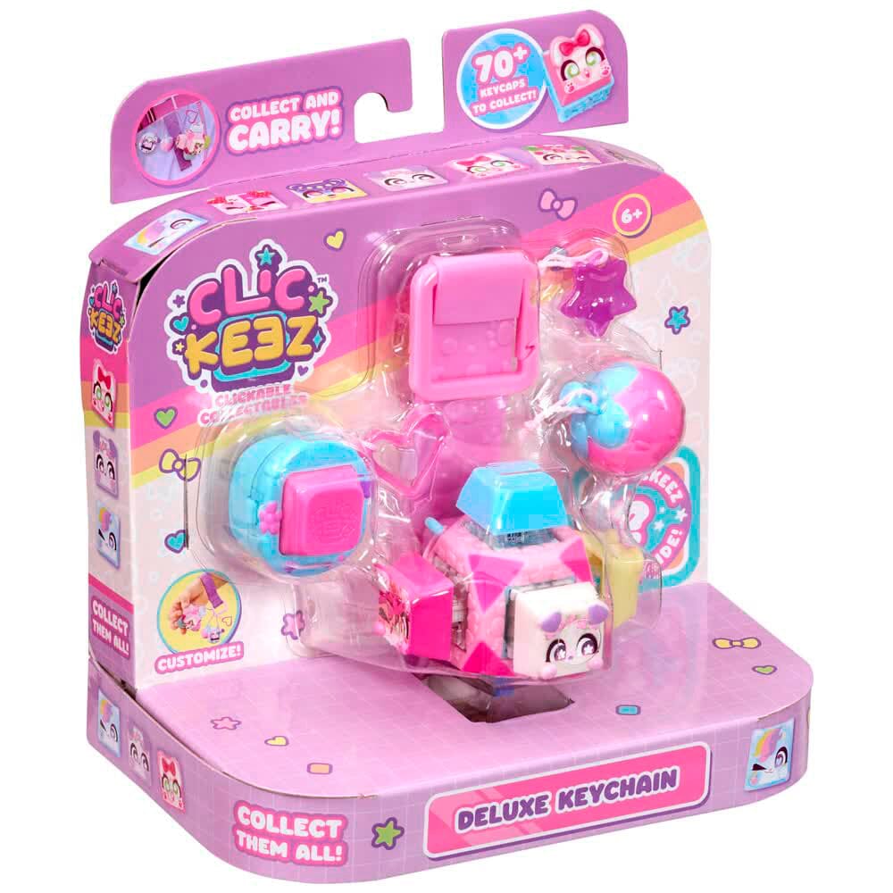 Clickeez: Keychain Cube Portable Click Fidget Toy Assorted – Showcase