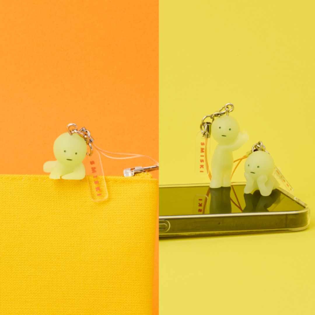 Smiski Strap Accessory - Series 2, Glow in The Dark Blind Box Simple Smiski 