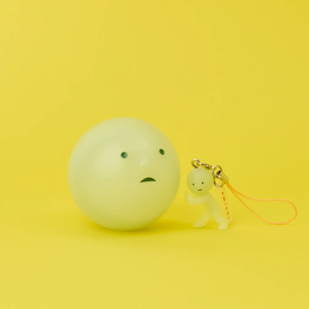Smiski Strap Accessory - Series 2, Glow in The Dark Blind Box Simple Smiski 