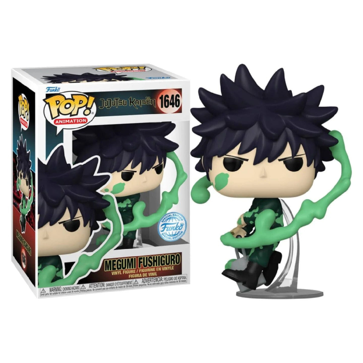 Funko Pop! Animation: Jujutsu Kaisen - Megumi Fushiguro (Paint) With Chase Exclusive (Style May Vary) Simple Funko 