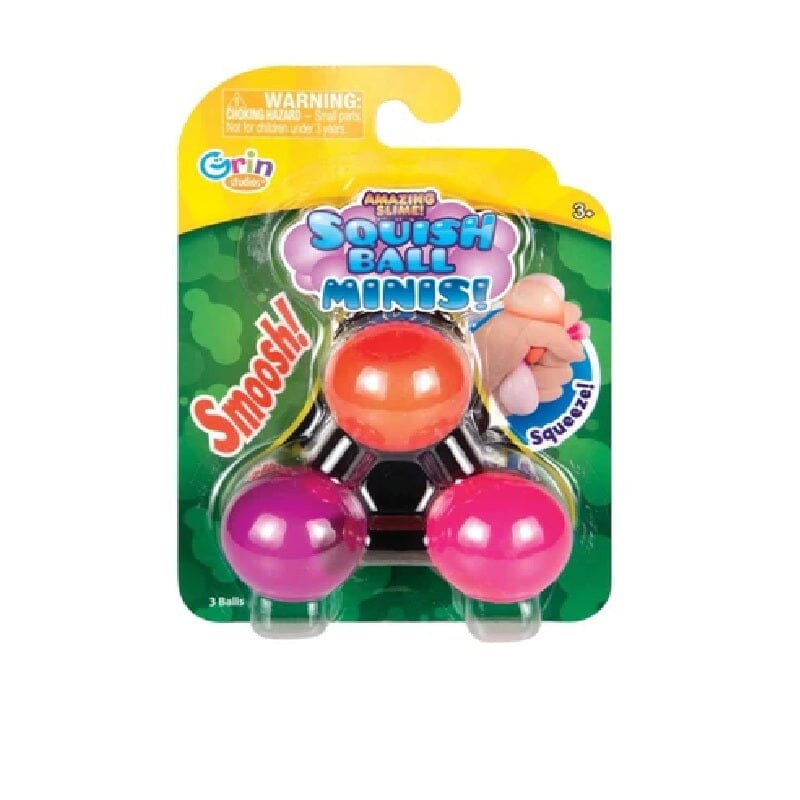 Amazing Slime Squish Ball Minis - Assorted 3 Pack Sensory Fidget Toys Simple Exclusive 