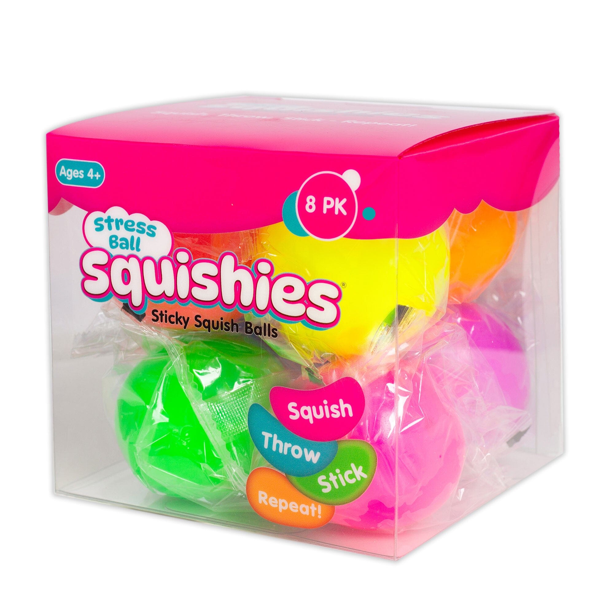 Stress Ball Squishies® Sticky Fidget Stress Balls (8pc) Simple Exclusive 