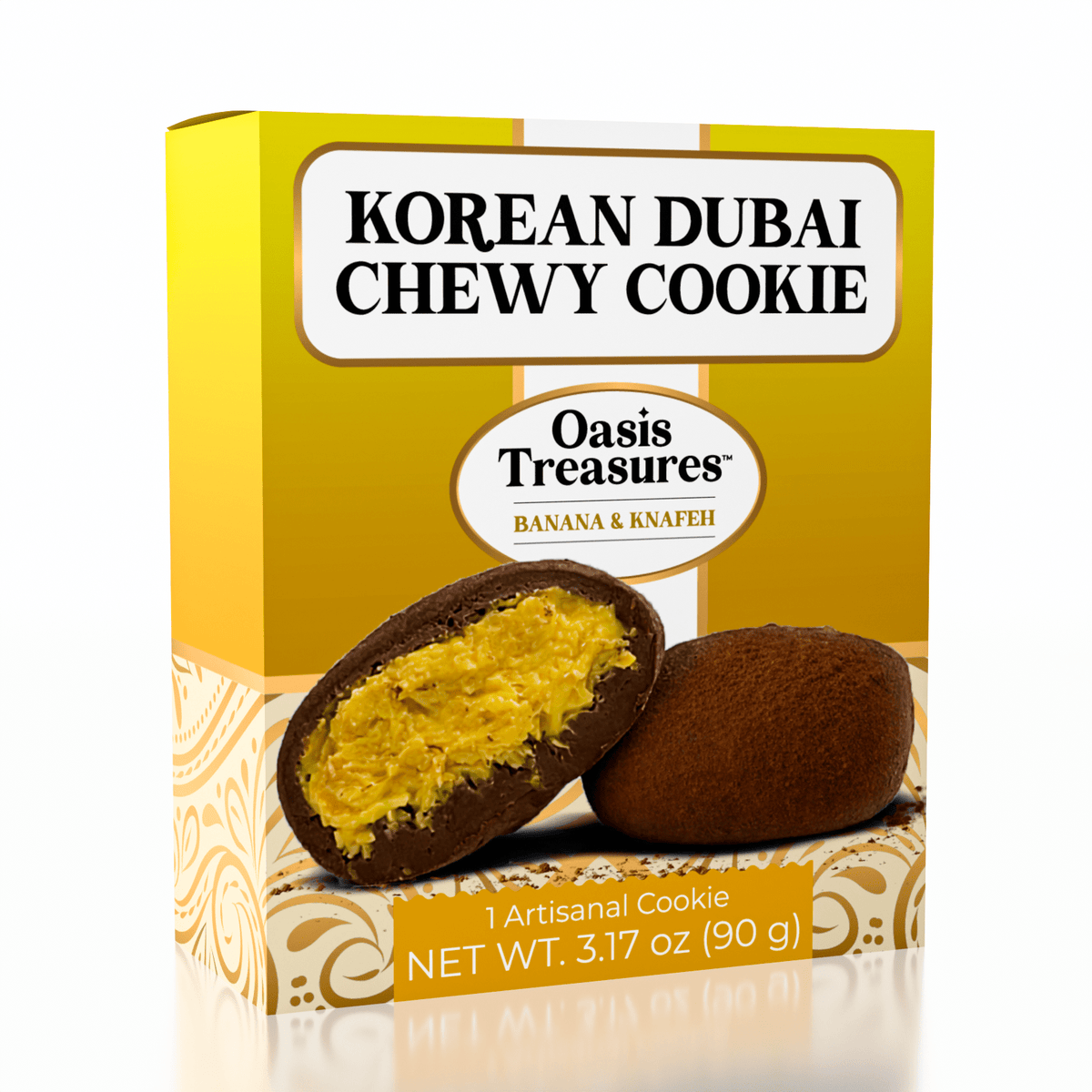 Dubai Banana Flavor Korean Chewy Chocolate Cookie by Oasis Treasures (90g) Simple Oasis Treasures 