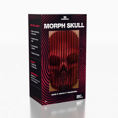 3D Treasures 3D-Printed Optical Illusion Morph Skull with Display Stand (1pc) Simple 3D Treasures 