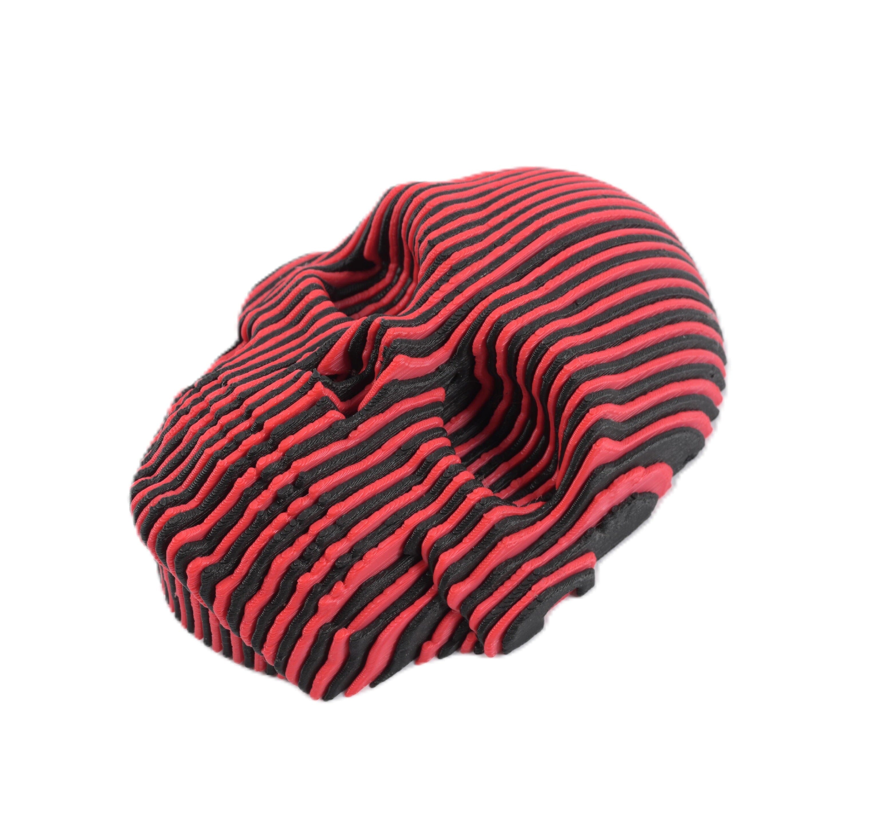 3D Treasures 3D-Printed Optical Illusion Morph Skull with Display Stand (1pc) Simple 3D Treasures 
