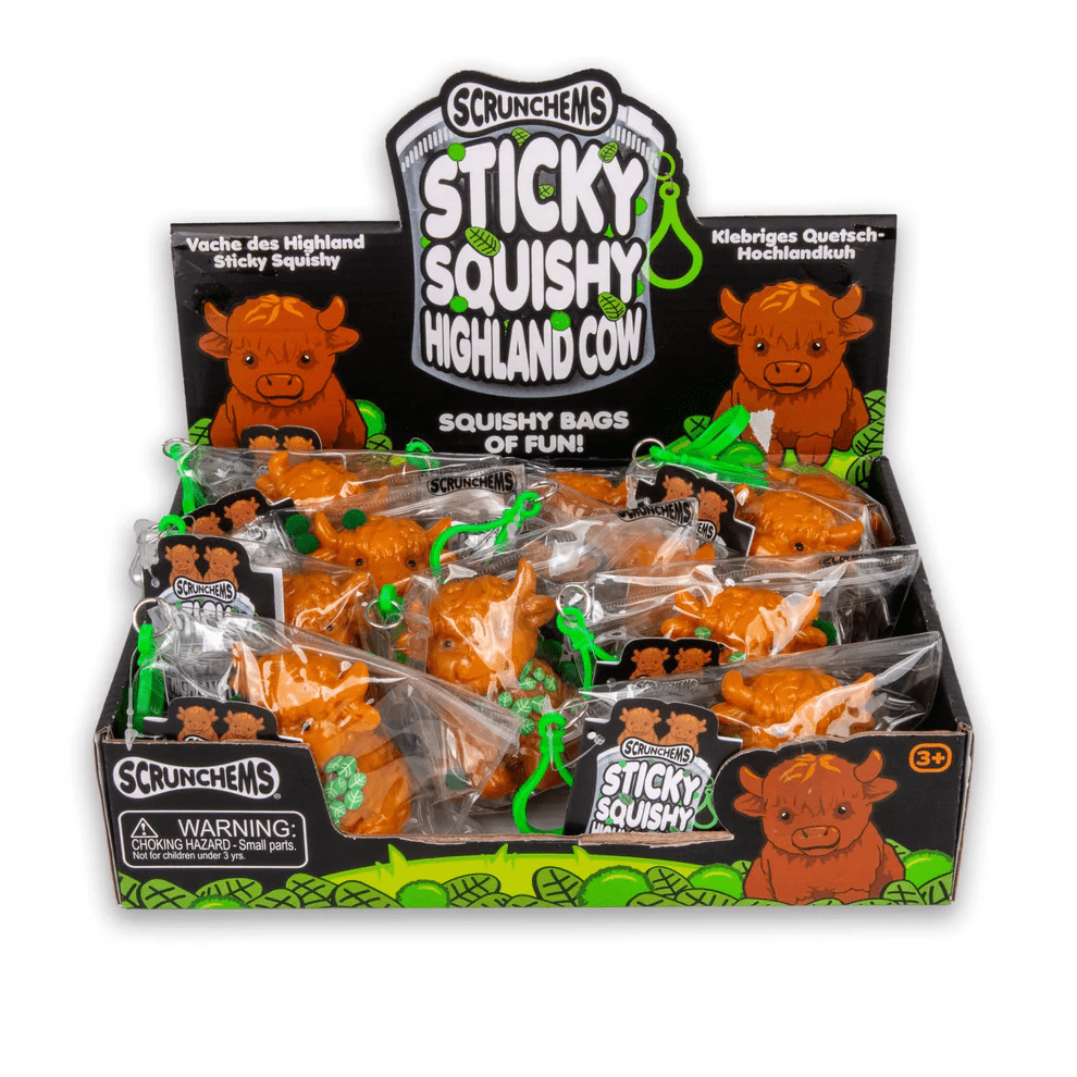 Scrunchems Sticky Squishy Highland Cow Fidget Toy (1pc) Simple Scrunchems 