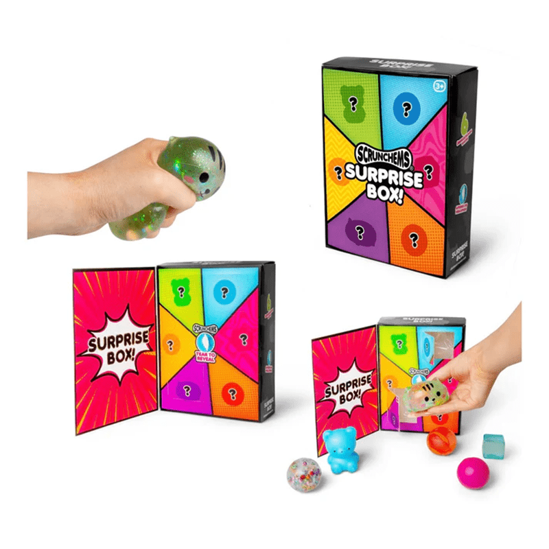 Scrunchems Surprise Box – 6 Compartment Sensory Squishy Toy Simple Scrunchems 