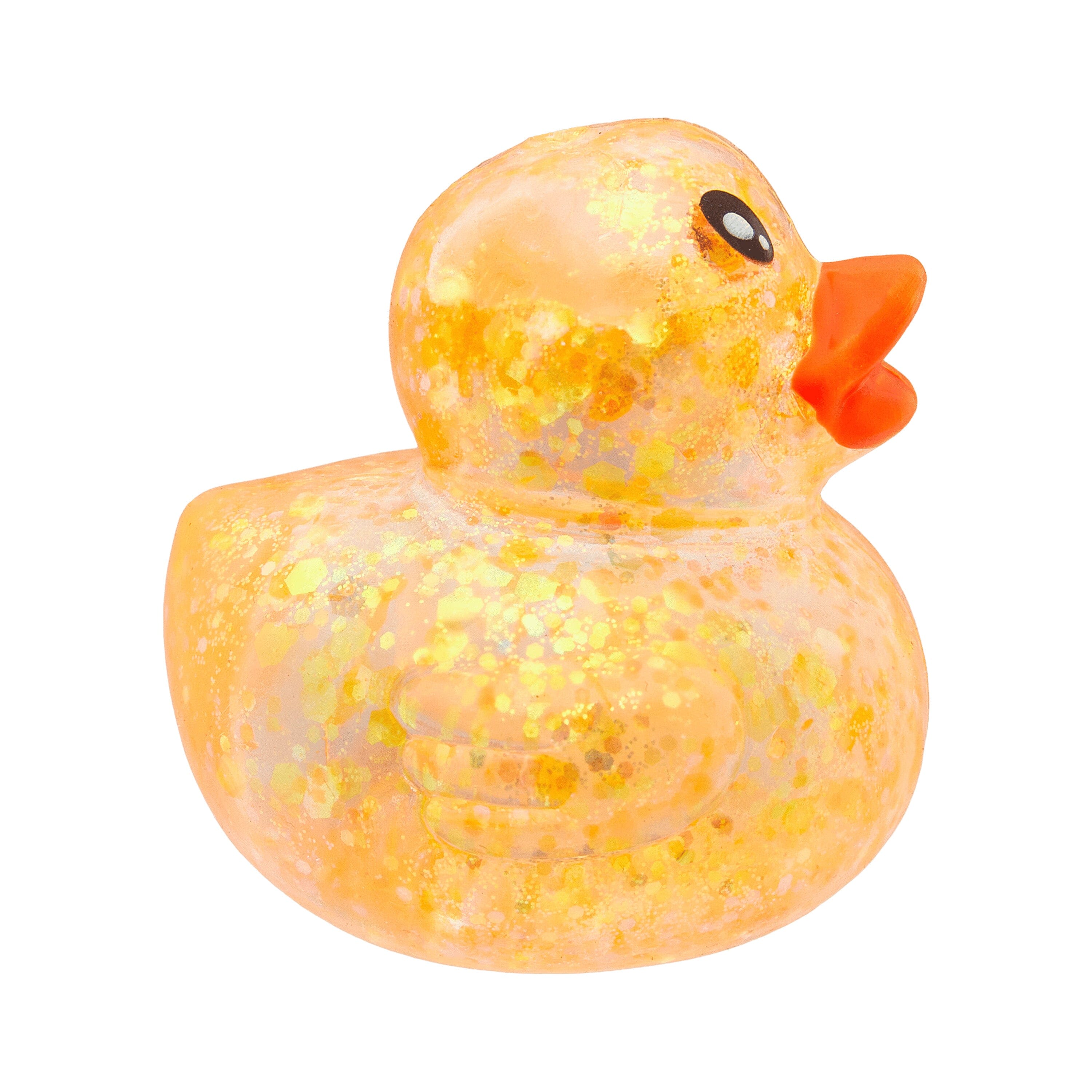 Sensory Toy Box Squishy Glitter Ducks Stress Relief Fidget Toy (4 pack) Simple Exclusive 