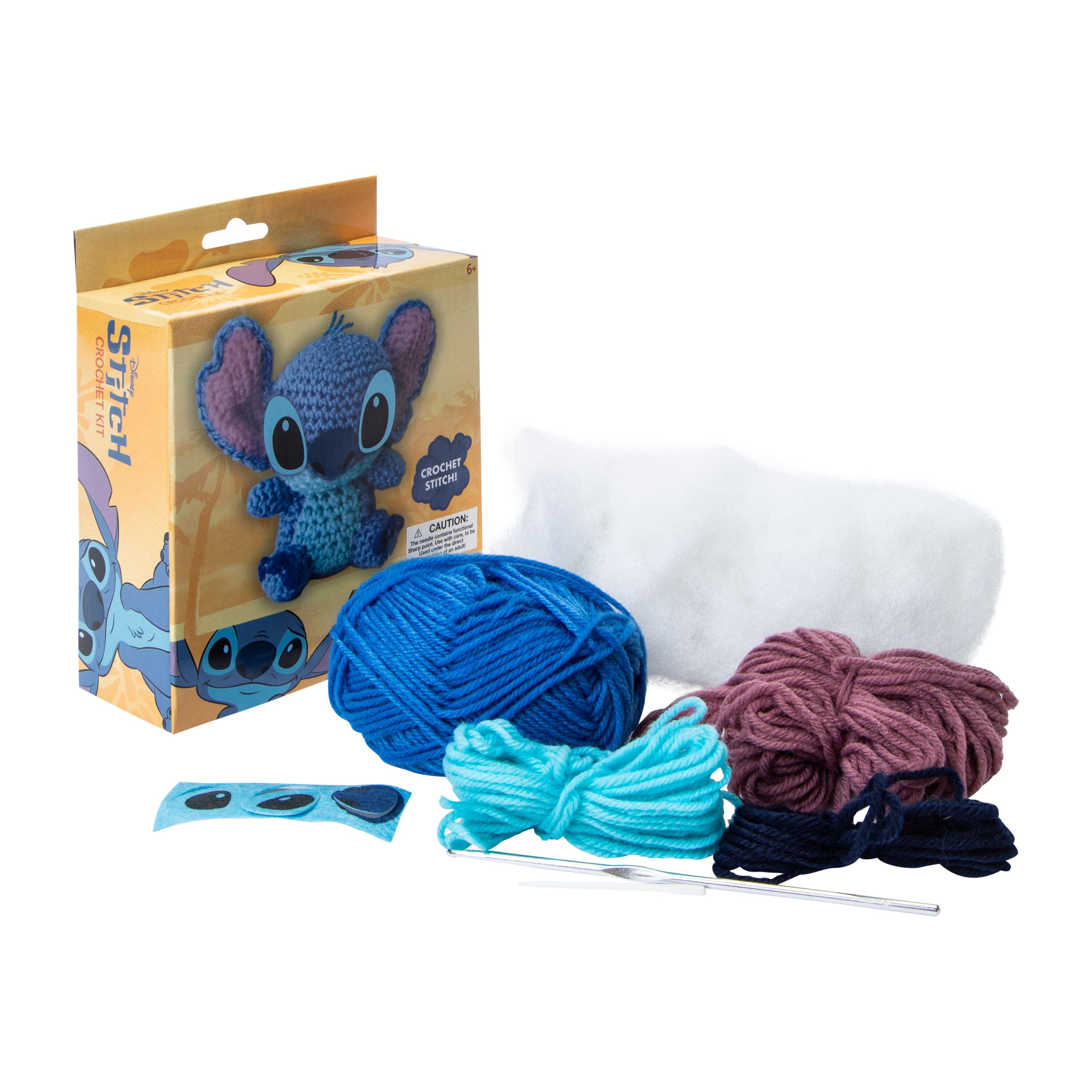 Crochet Kit: Disney Stitch - DIY Complete Kit For Beginners Simple Crochet Kit 