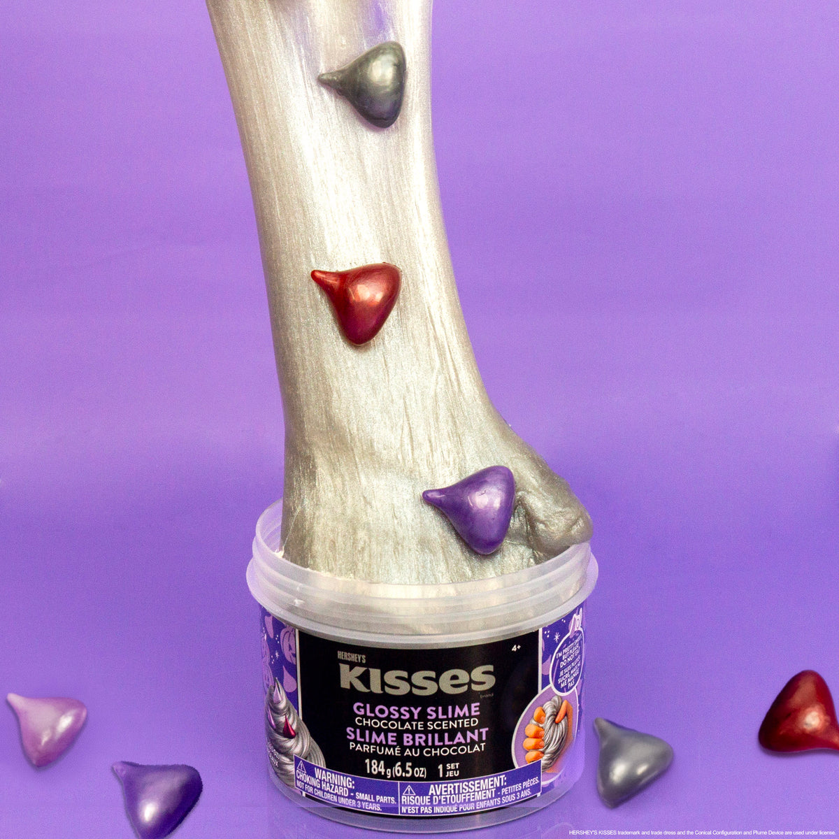 Hershey's Kisses Glossy Slime Dome Jar (6.5 oz)