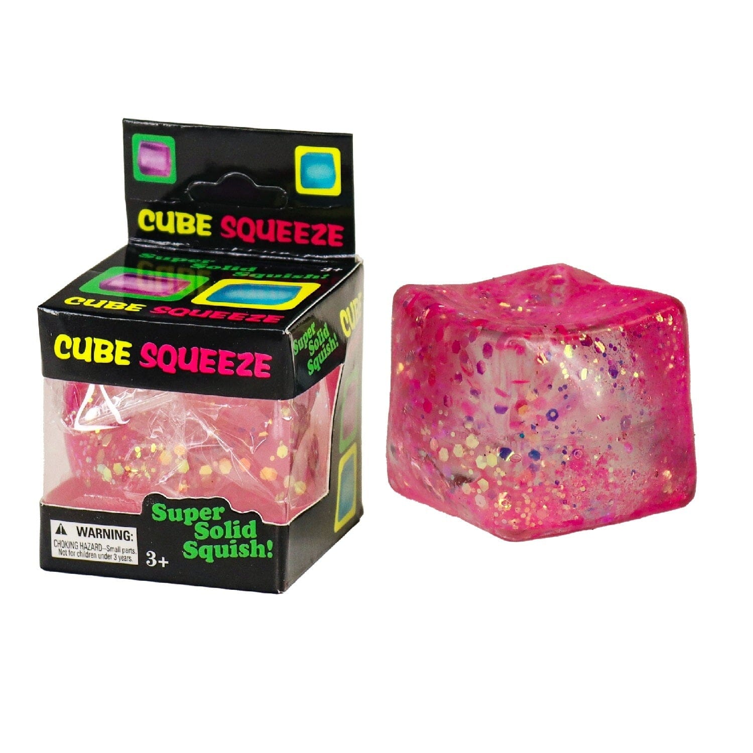 Cube Sugar Squeeze Squishies® Fidget Sugar Stress Ball (1pc) – Color Ships Assorted Simple Exclusive 