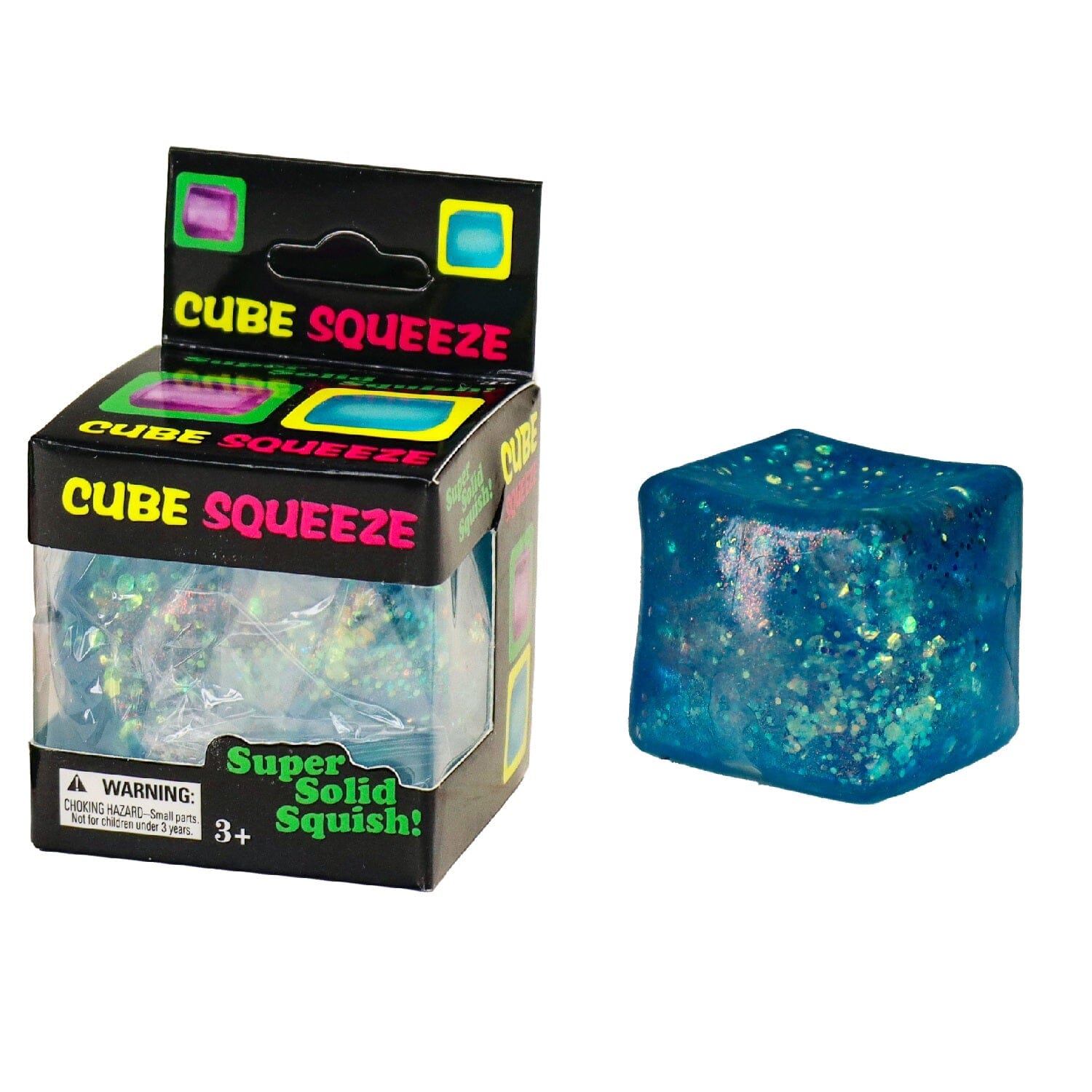 Cube Sugar Squeeze Squishies® Fidget Sugar Stress Ball (1pc) – Color Ships Assorted Simple Exclusive 