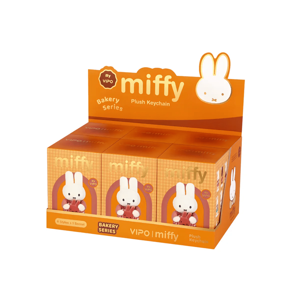 Miffy Bakery Series Plush Keychains Blind Box (1pc) – Mystery Plush Keychain Toy Simple Miffy 