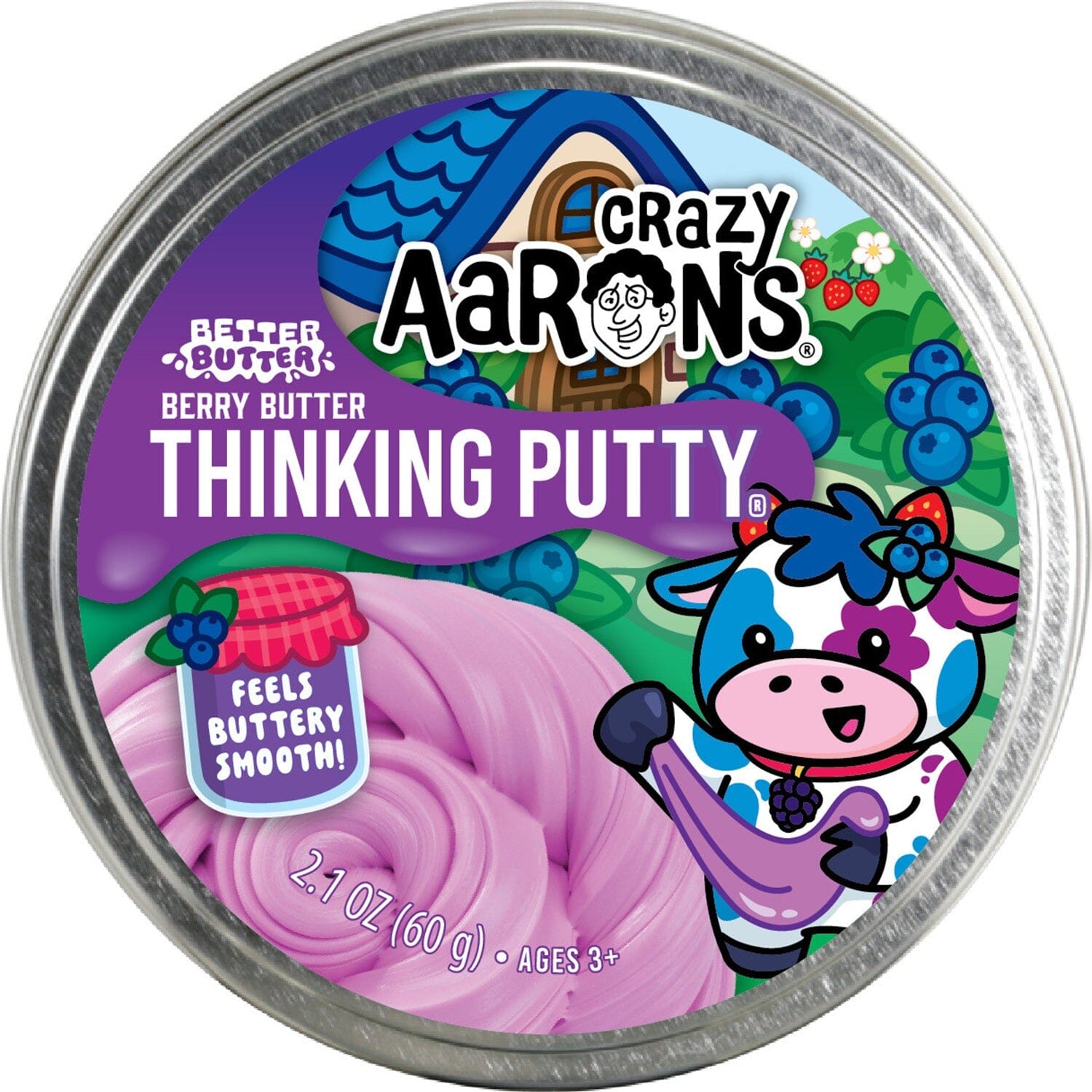 Crazy Aaron’s Better Butter Berry Thinking Putty® Sensory Fidget Putty Simple Crazy Aarons 