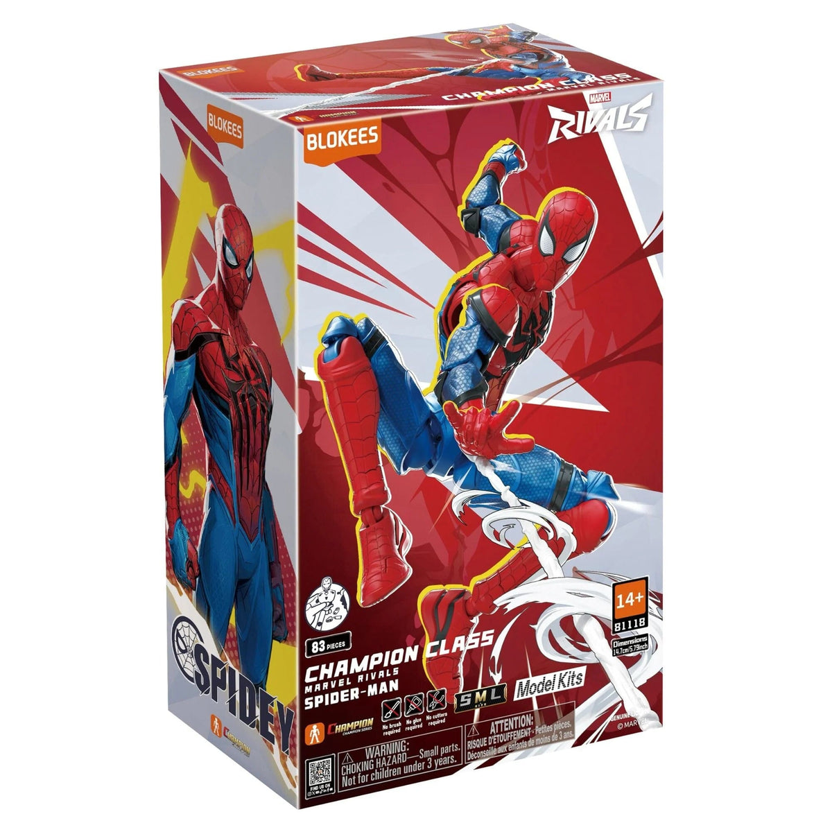 Blokees Marvel Rivals Champion Class 06 Spider-Man Model Kit Simple Blokees 