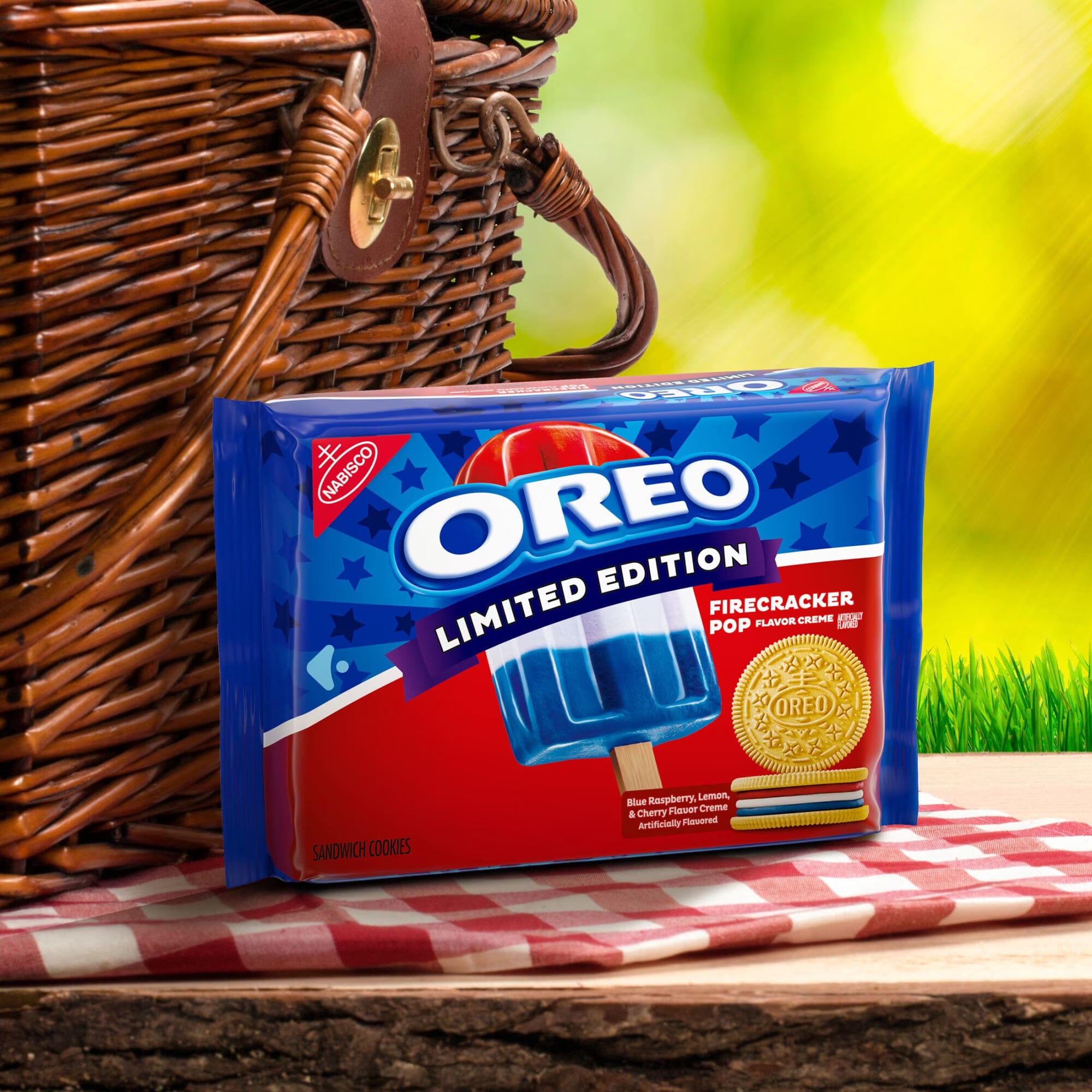 Oreo Firecracker Pop Sandwich Cookies (11.46 oz) Limited Edition Simple Oreo 