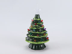 Festiluma Light-Up Tabletop 8" Ceramic Christmas Tree Décor