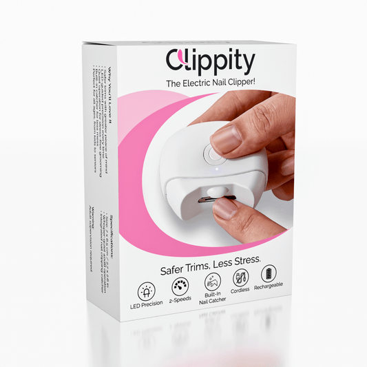Clippity Rechargeable Electric Nail Clipper with LED Light Simple Exclusive 