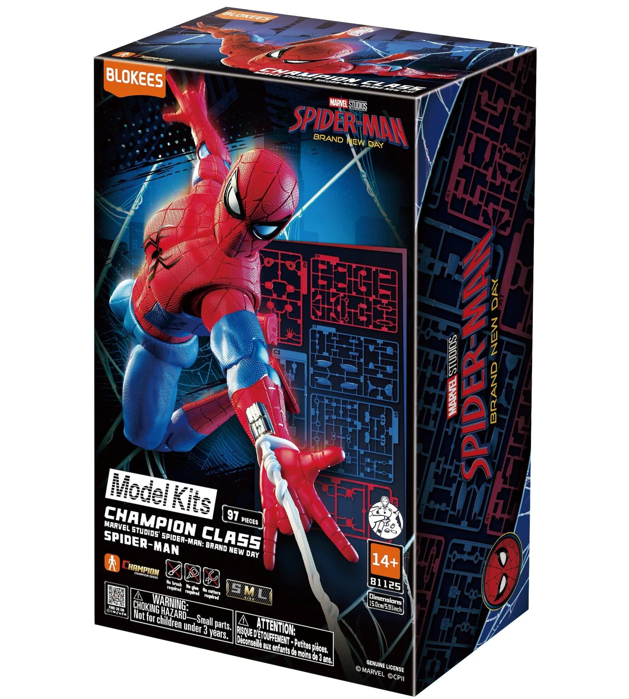Blokees Marvel Studio's Spider-Man Champion Class 13 - Brand New Day Simple Blokees 