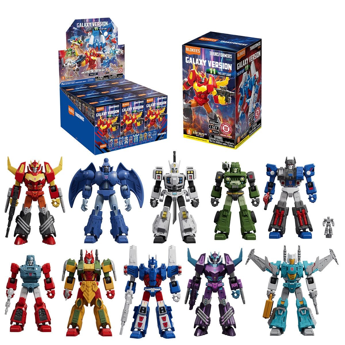 Blokees Transformers Galaxy Version 11 The Lost Light Model Kit Blind Box (1pc) Simple Blokees 