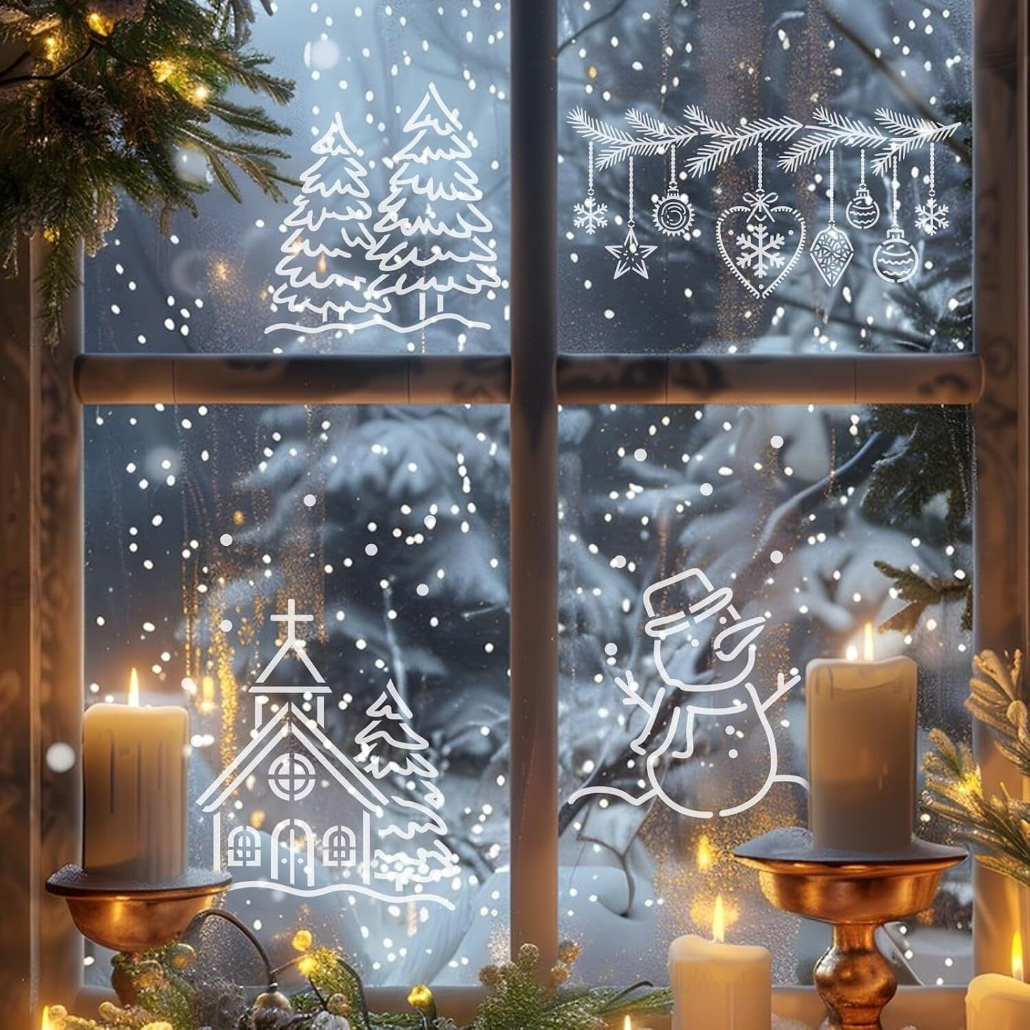 Frostfolk: Holiday Snow Stencil Kit with Snow Spray Simple NHL 